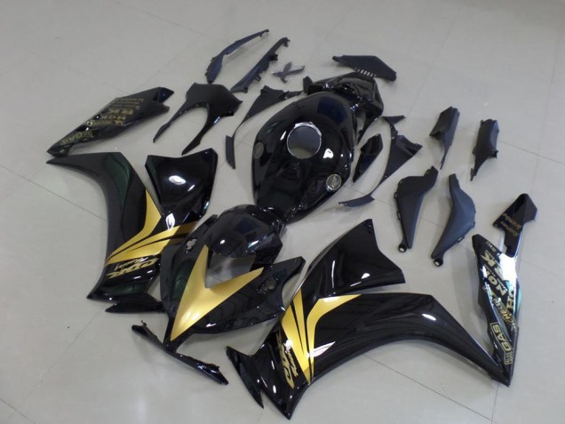 2012-2016 Noir Brillant Or Décalque Honda CBR1000RR Carénage Moto 2012-2016 Noir Brillant Or Décalque Honda CBR1000RR Carénage Moto