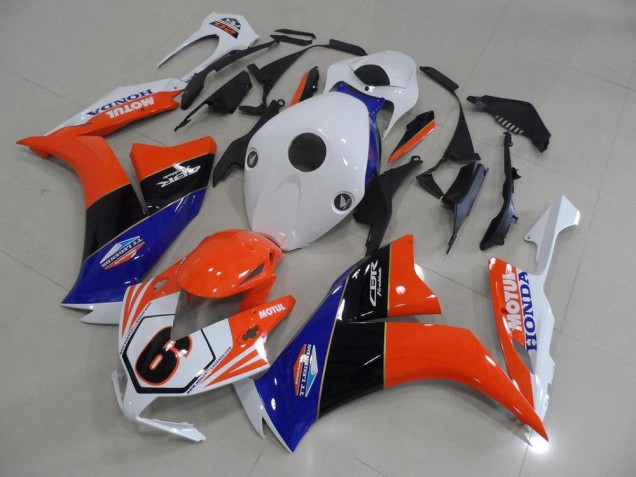 2012-2016 Orange Blanc TT Legend Honda CBR1000RR Carénage Moto 2012-2016 Orange Blanc TT Legend Honda CBR1000RR Carénage Moto