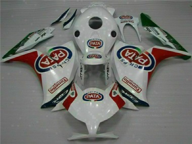 2012-2016 Rouge Blanc PATA Honda CBR1000RR Carénages Moto