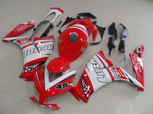 2012-2016 Rouge Liverpool 45 Honda CBR1000RR Carénage Moto 2012-2016 Rouge Liverpool 45 Honda CBR1000RR Carénage Moto