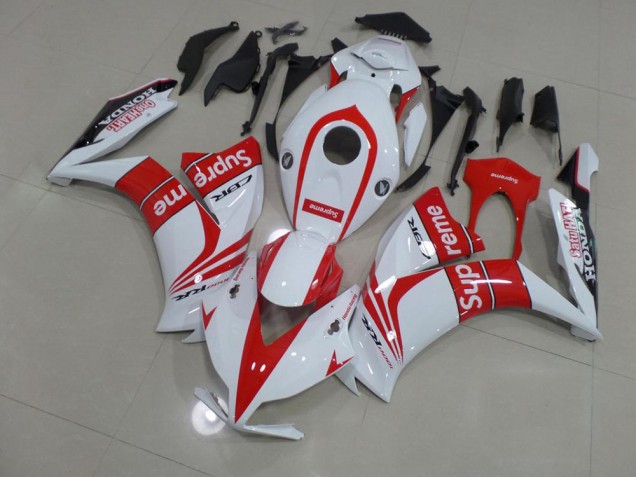 2012-2016 Rouge et Blanc Supreme Honda CBR1000RR Carénage Moto 2012-2016 Rouge et Blanc Supreme Honda CBR1000RR Carénage Moto