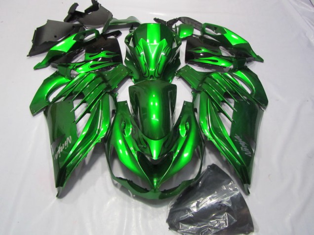 2012-2021 Vert Blanc Ninja Décalque Kawasaki ZX14R ZZR1400 Carénage Moto 2012-2021 Vert Blanc Ninja Décalque Kawasaki ZX14R ZZR1400 Carénage Moto