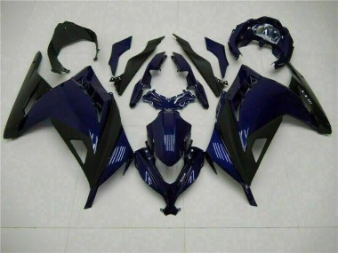 2013-2016 Bleu Noir Kawasaki EX300 Carénage Moto
