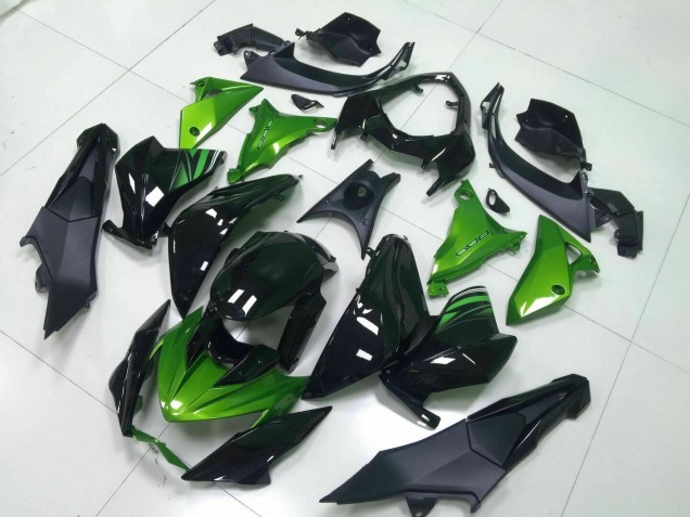 2013-2016 Vert Noir Kawasaki Z800 Carénage Moto 2013-2016 Vert Noir Kawasaki Z800 Carénage Moto