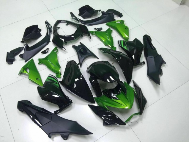 2013-2016 Vert Noir Kawasaki Z800 Carénage Moto 2013-2016 Vert Noir Kawasaki Z800 Carénage Moto