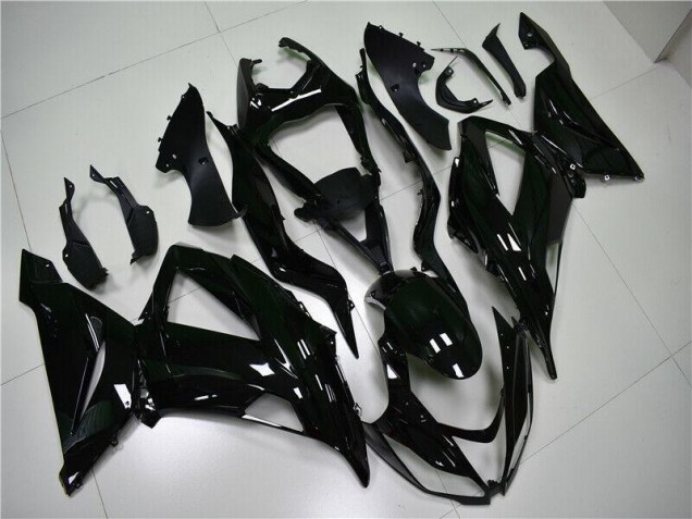 2013-2018 Noir Brillant Kawasaki ZX6R Carénage Moto 2013-2018 Noir Brillant Kawasaki ZX6R Carénage Moto