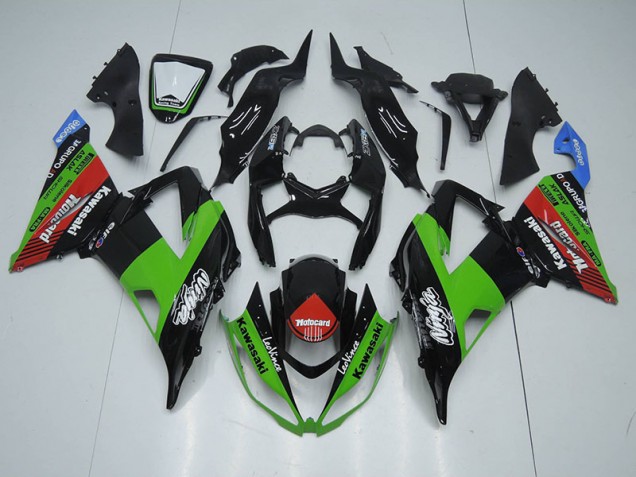 2013-2018 Noir Vert Rouge Motocard Kawasaki ZX6R Carénage Moto 2013-2018 Noir Vert Rouge Motocard Kawasaki ZX6R Carénage Moto