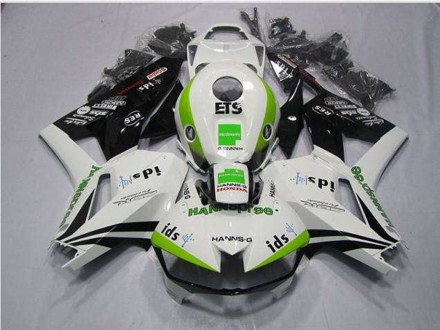 2013-2021 Blanc Vert Hannspree ETS Honda CBR600RR Carénage Moto 2013-2021 Blanc Vert Hannspree ETS Honda CBR600RR Carénage Moto