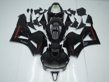 2013-2021 Noir Brillant avec Rouge Décalque Honda CBR600RR Carénage Moto