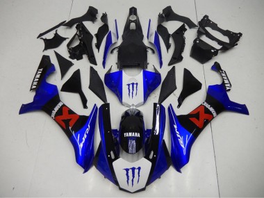 2015-2019 Noir Bleu Yamaha YZF R1 Carrosserie Moto