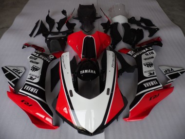 2015-2019 Rouge Blanc Noir Yamaha YZF R1 Carénage Moto