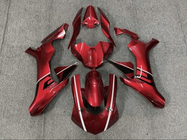 2015-2019 Rouge Noir Yamaha YZF R1 Carénage Moto