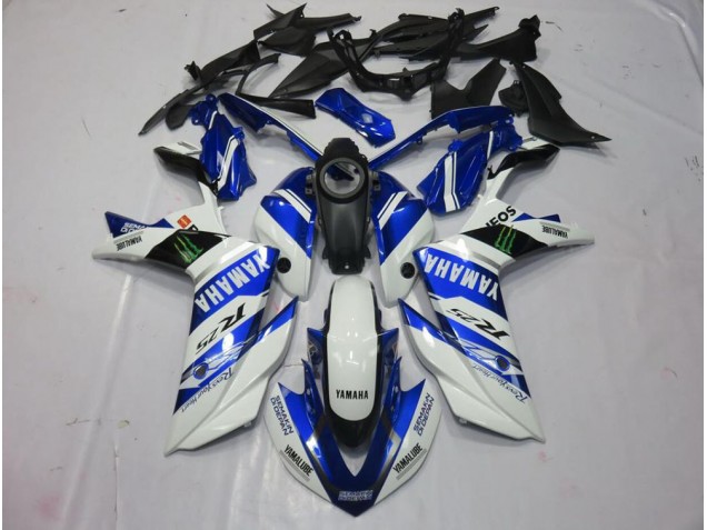 2015-2022 Blanc Monster Yamaha YZF R3 Carénage Moto 2015-2022 Blanc Monster Yamaha YZF R3 Carénage Moto