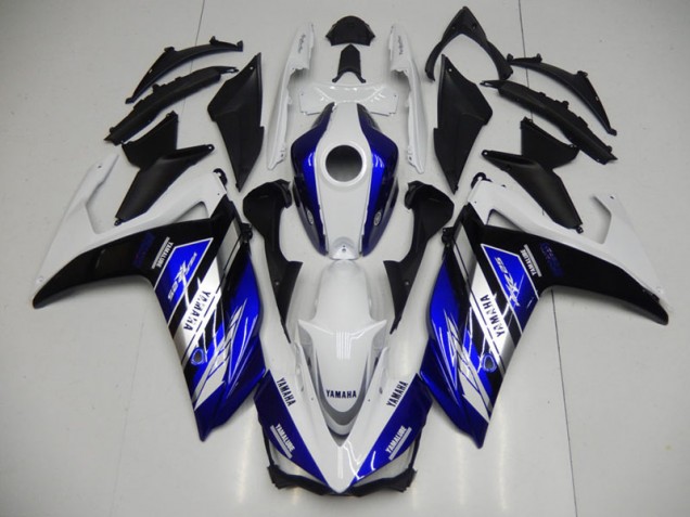 2015-2022 Bleu Blanc Yamaha YZF R3 Carénages Moto 2015-2022 Bleu Blanc Yamaha YZF R3 Carénages Moto
