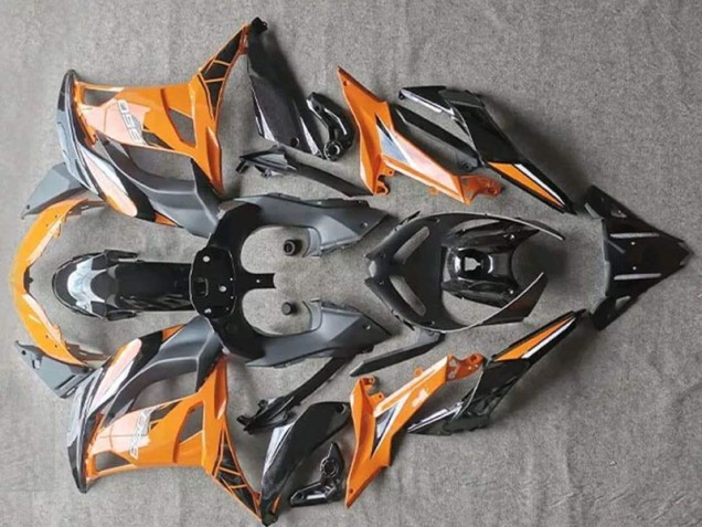 2017-2019 Brillant Orange Noir Kawasaki EX650 Carénage Moto 2017-2019 Brillant Orange Noir Kawasaki EX650 Carénage Moto