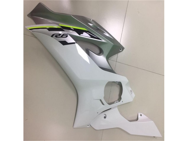 2017-2021 Blanc Argent Yamaha YZF R6 Carénage Moto 2017-2021 Blanc Argent Yamaha YZF R6 Carénage Moto