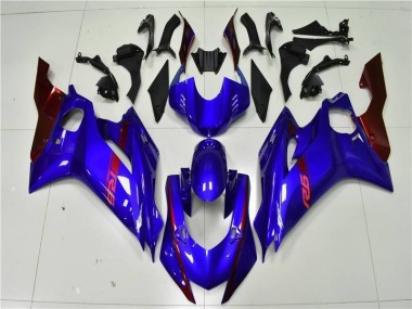 2017-2021 Bleu Rouge Yamaha YZF R6 Carénage Moto