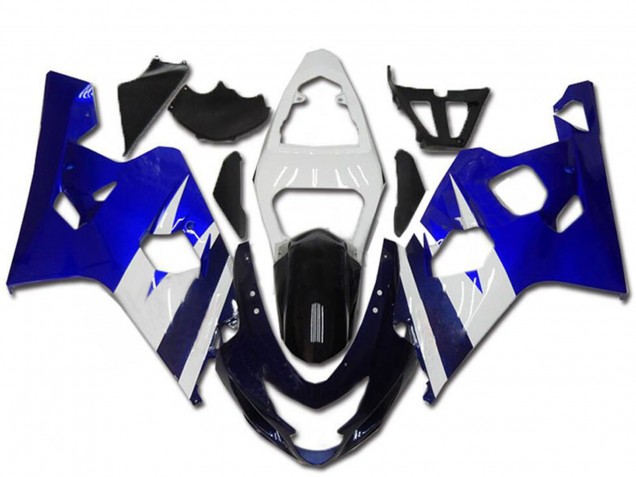 Kits Carénage Moto Suzuki GSXR 600/750 2004-2005 - Blanc Bleu Noir