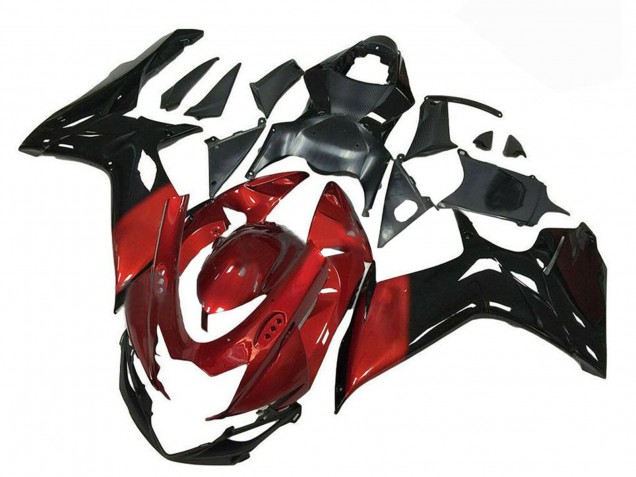 Carénage Moto Suzuki GSXR 600/750 2011-2024 - Rouge Noir Brillant