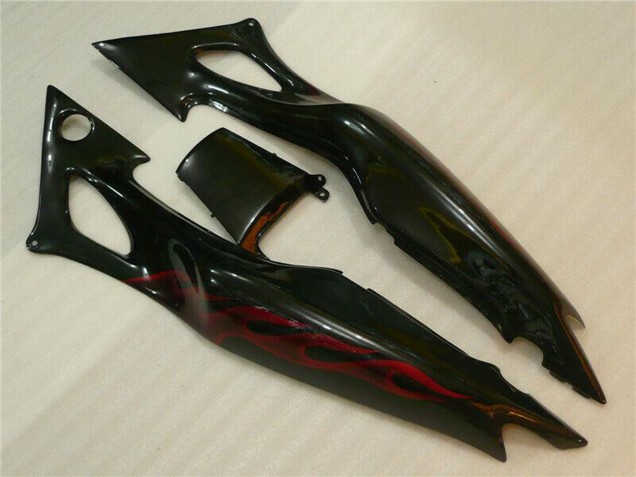 Carénages Moto Honda CBR600 F3 1995-1996 - Noir Brillant Rouge Flamme