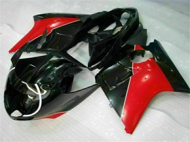 Carénages Moto Honda CBR1100XX Blackbird 1996-2007 - Rouge Noir Brillant