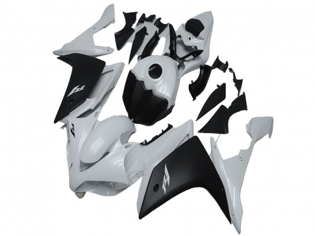 Carénage Moto Yamaha YZF R1 2007-2008 - Blanc Noir Mat