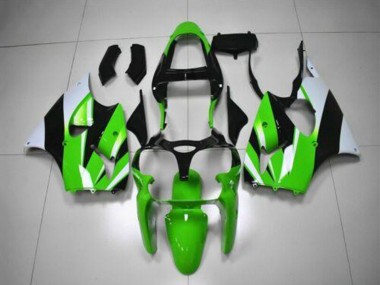 Kits Carénage Moto Kawasaki ZX6R 2000-2002 - Vert Blanc Noir