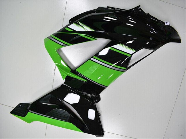 Kits Carénage Moto ABS Kawasaki ZX6R 2013-2018 - Vert Noir Brillant
