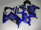 Carénages Moto Kawasaki Ninja 300 EX300R 2013-2017 - Bleu Noir Blanc Flamme