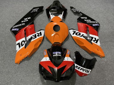 Carénages ABS Honda CBR1000RR 2004-2005 - Orange Blanc Rouge Noir Brillant Repsol
