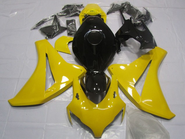 Carénage Moto Honda CBR1000RR 2008-2011 - Jaune Noir Brillant