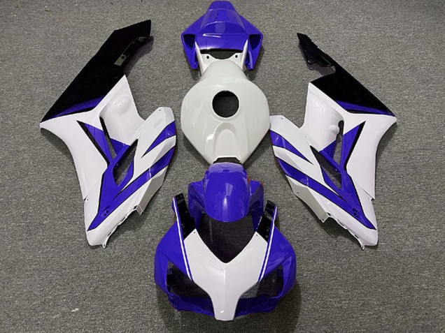 Carénages Moto Honda CBR1000RR 2004-2005 - Blanc Bleu Noir Brillant