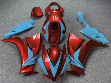 Carénages Moto Honda CBR1000RR 2012-2016 - Rouge Bleu Clair