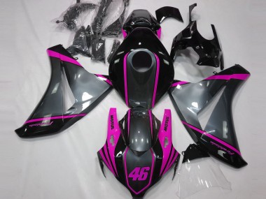 Carénages Moto Honda CBR1000RR 2008-2011 - Gris Rose Noir Mat Motul 46