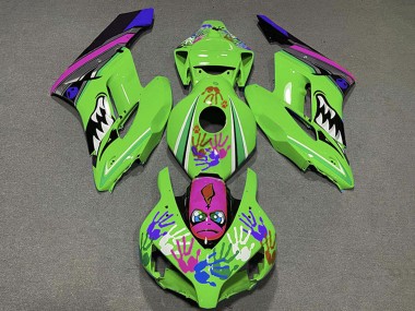 Carénages Moto Honda CBR1000RR 2004-2005 - Vert Violet Bleu Noir Requin