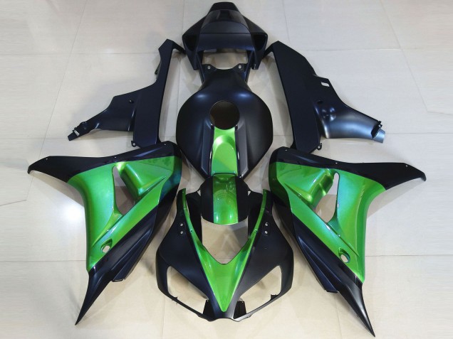 Carénages Moto Honda CBR1000RR 2006-2007 - Vert Bleu Mat Foncé