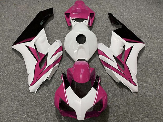 Carénages Moto Honda CBR1000RR 2004-2005 - Rose Blanc Noir Brillant