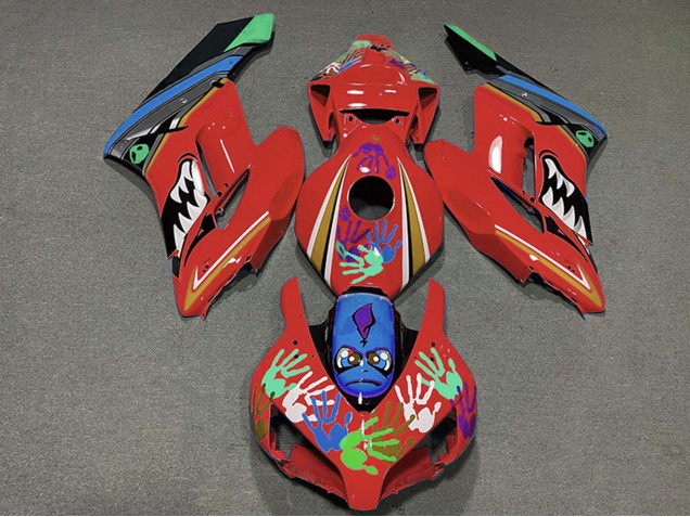 Carénages Moto Honda CBR1000RR 2004-2005 - Rouge Bleu Vert Noir Requin