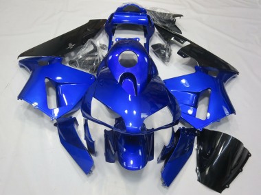 Carénage Moto Honda CBR600RR 2003-2004 - Bleu Noir Brillant