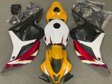 Carénages Moto Honda CBR600RR 2009-2012 - Blanc Rouge Jaune Noir Mat