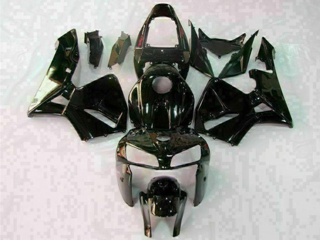 Carénages Moto Honda CBR600RR 2005-2006 - Noir Brillant Blanc