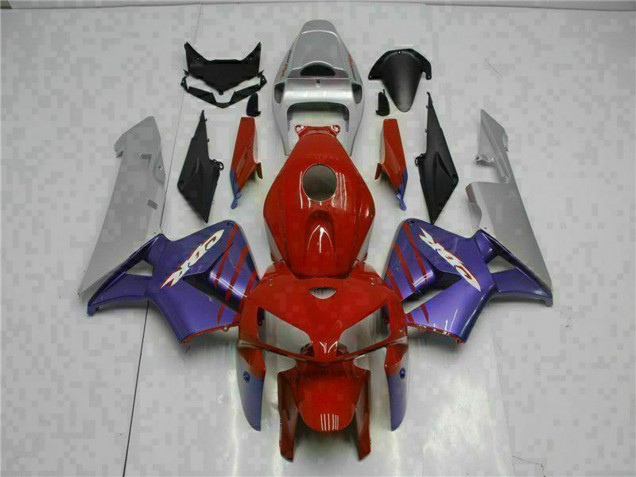 Carénages Moto Honda CBR600RR 2005-2006 - Rouge Violet Gris