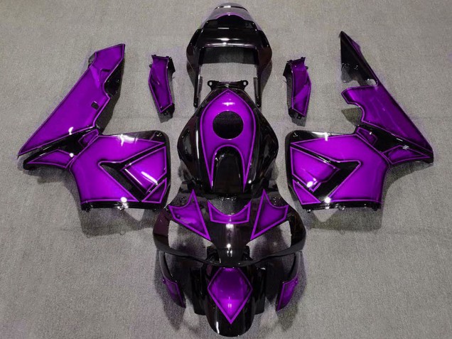 Carénages Moto Honda CBR600RR 2003-2004 - Violet Noir Brillant