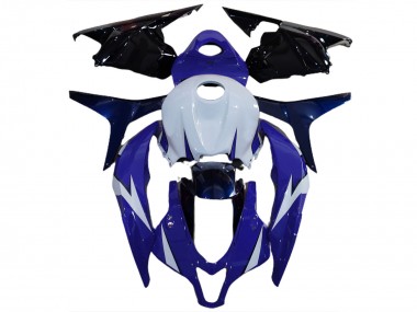 Carénages Moto Honda CBR600RR 2009-2012 - Blanc Bleu Noir Brillant