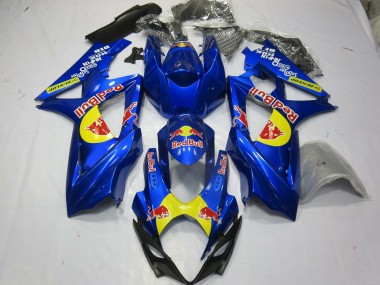 Carénages Moto Suzuki GSXR 1000 2007-2008 - Bleu Jaune Red Bull