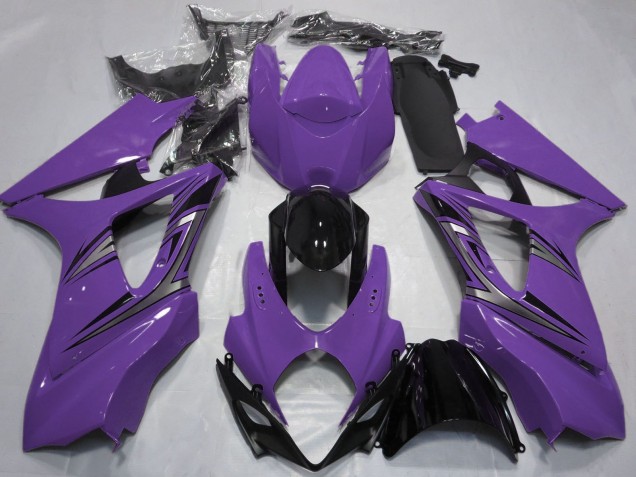 Carénages Moto Suzuki GSXR 1000 2007-2008 - Violet Noir Brillant OEM Style