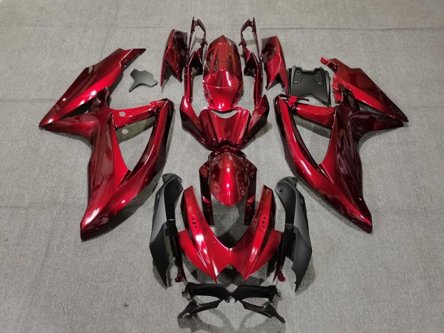 Carénages Moto Suzuki GSXR 600 / GSXR 750 2008-2010 - Bonbon Rouge Noir