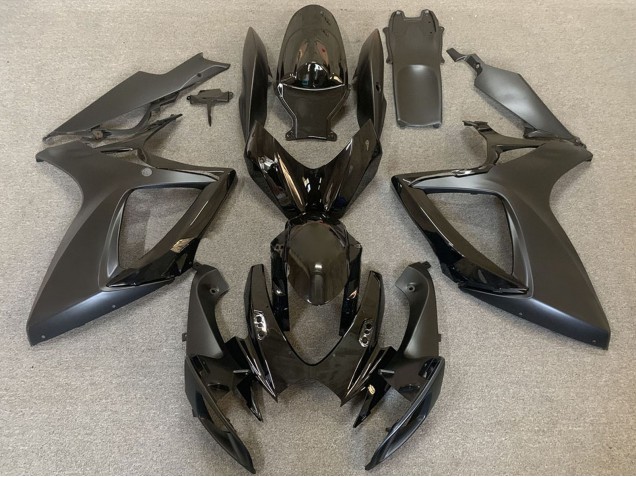Carénages Moto Suzuki GSXR 600 / GSXR 750 2006-2007 - Noir Brillant Noir Mat