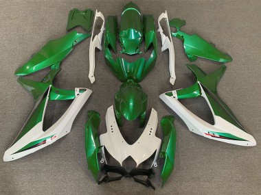 Carénages Moto Suzuki GSXR 600 / GSXR 750 2008-2010 - Blanc Vert OEM Style