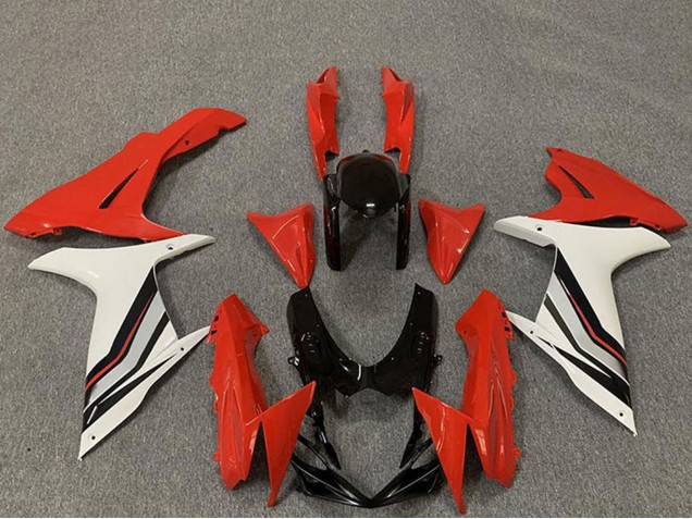Carénages Moto Suzuki GSXR 600 / GSXR 750 2011-2024 - Rouge Blanc Noir